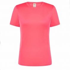 T-Shirt Fluo Sport Femme Rose