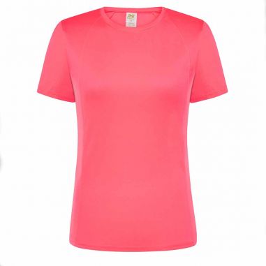 T-Shirt Fluo Sport Femme Rose