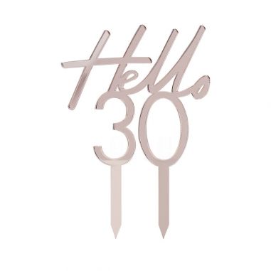 Cake Topper Hello 30