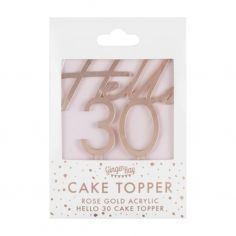 Cake Topper Hello 30 2