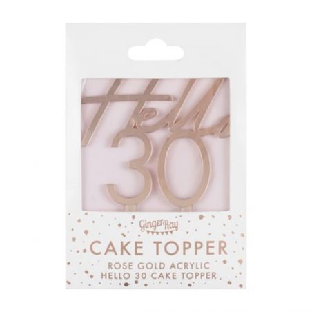 Cake Topper Hello 30