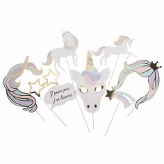 Kit Photobooth Licorne Pastel