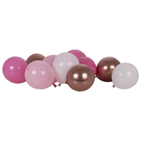 Ballons Blush & Rose Gold pour Stand Mosaïque