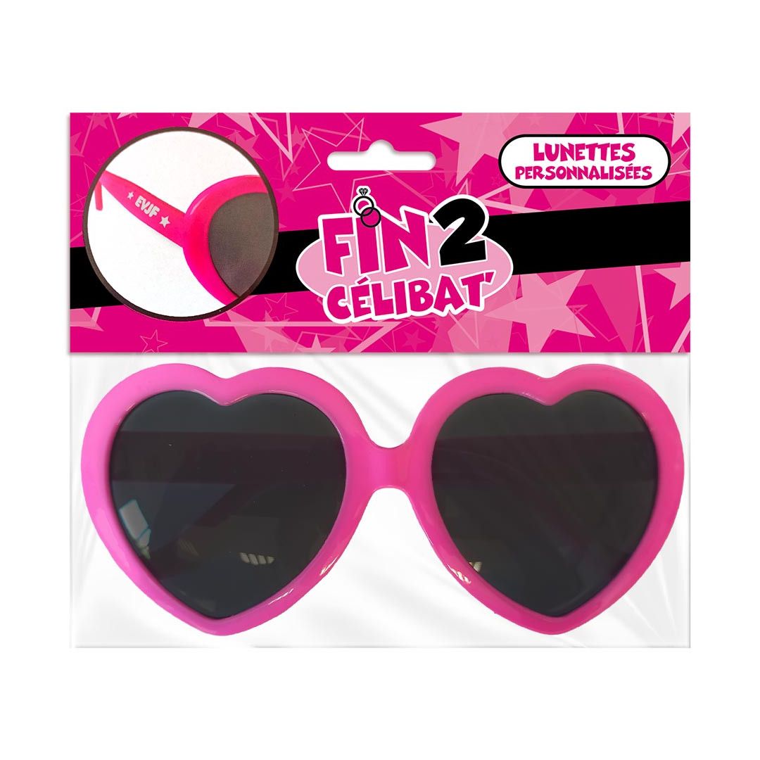 Lunettes coeur phosphorescentes adulte : Deguise-toi, achat de