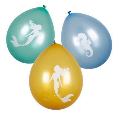 Lot de 6 ballons sirène – Couleur de Nuit