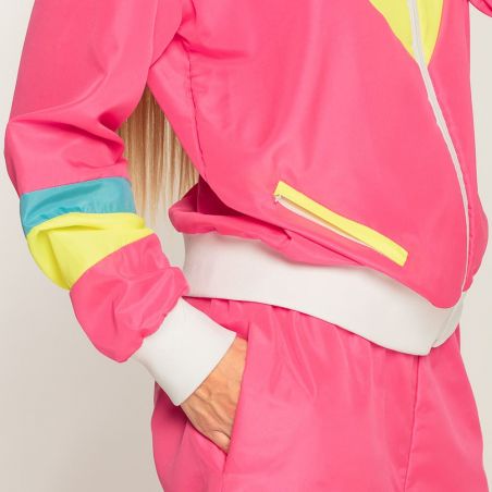 Survêtement Rétro Rose Fluo Femme
