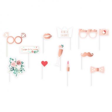 Kit Photobooth EVJF Rose Gold