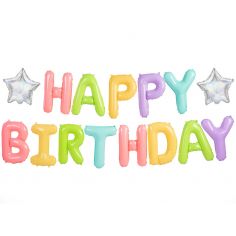 Guirlande Ballons Happy Birthday Multicolore 2