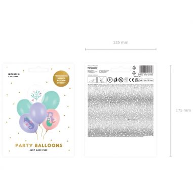 Ballon Sirène - Lot de 6