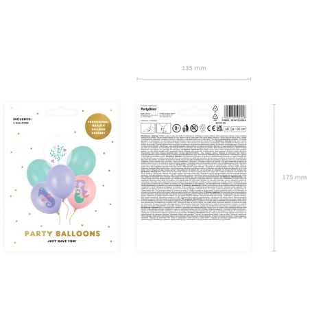 Ballon Sirène - Lot de 6