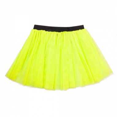 tutu fluo en résille jaune 