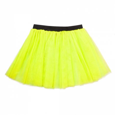 tutu fluo en résille jaune 