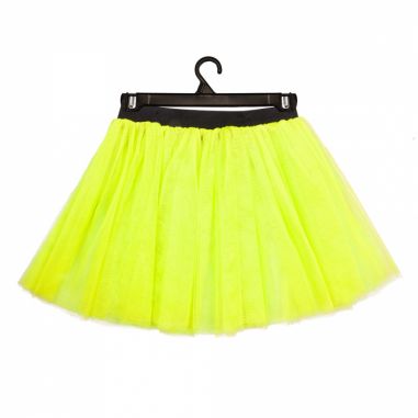 tutu fluo en résille jaune 