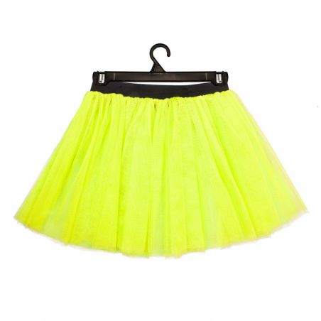 tutu fluo en résille jaune 