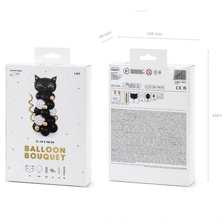 Kit Ballons Chat Halloween