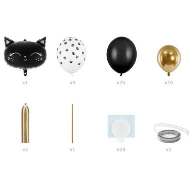 Kit Ballons Chat Halloween