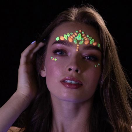 Face Jewels Flamingo Phosphorescent