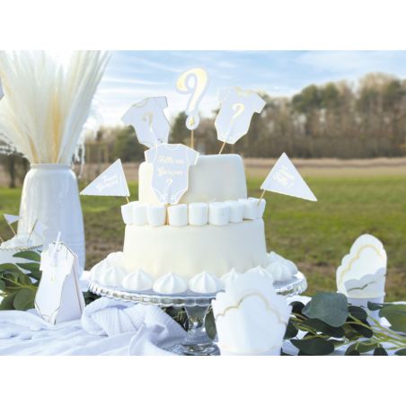 Cake Topper Fille ou Garçon - Lot de 6