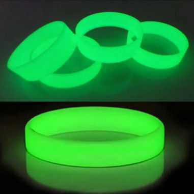 Bracelet Silicone Phosphorescent - Lot de 10