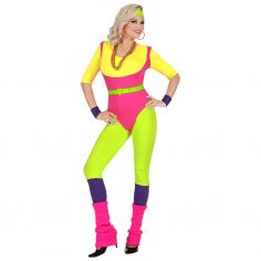 Churgigi Deguisement Annee 80 Femme, Tenue Fluo Tutu Adulte Costume Année  80, Déguisement Année 80 90 Couple avec Accessoire