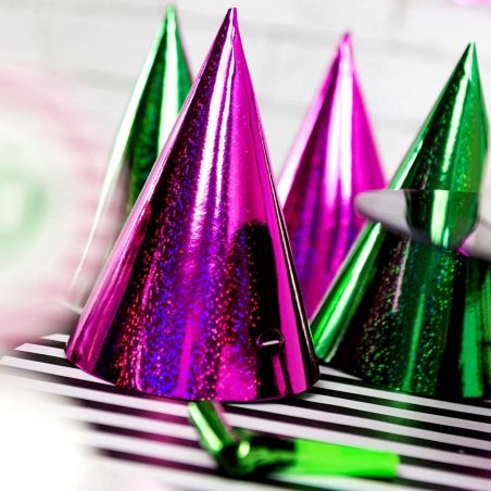 Chapeau Pointu Holographique - Lot de 20