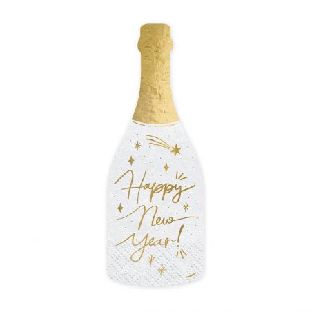 Serviette Champagne Happy New Year