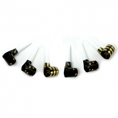 Sans Gêne Noirs et Dorés - Lot de 6