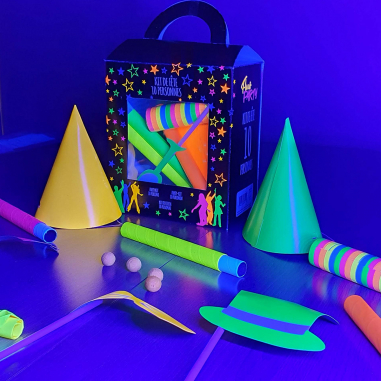 Kit Cotillons Fluo 10 Personnes