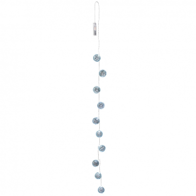 Guirlande 20 Boules Disco LED - 3m à Piles - Décoration Fête Intérieur/extérieur