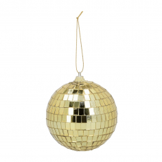 Petite Boule à Facette Dorée - Lot de 6