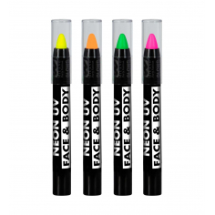 Crayon Fluo Corps et Visage - Lot de 4