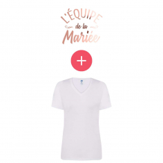Pack T-Shirt + Transfert Textile "Equipe de la Mariée"