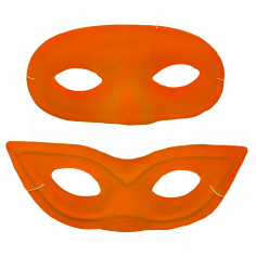 Masque Fluo Loup - Lot de 12