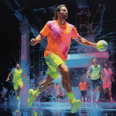 Tenues et Accessoires de sport Fluo : chasuble, ruban, ballons