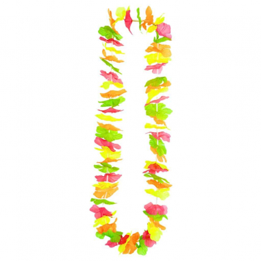 Collier Fluo Hawai Multicolore