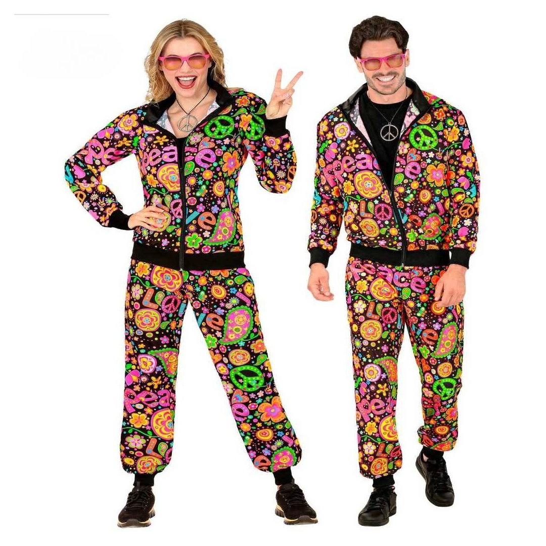 Surv tement Fluo Hippie Peace Love Couleur de Nuit