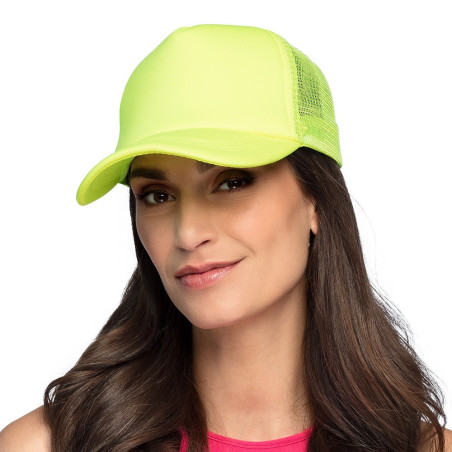 Casquette fluo jaune