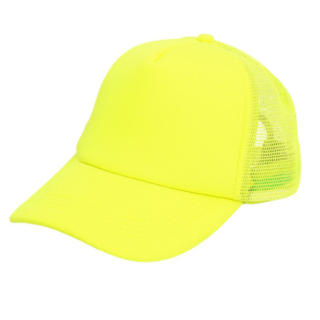 Casquette jaune fluo
