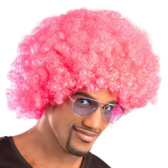 Neon Perücke Afro 2