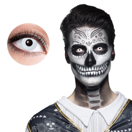 Lentilles Fluo 1 Mois blanc