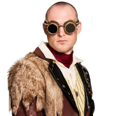 Lunette Aviateur CyberPunk marron 2