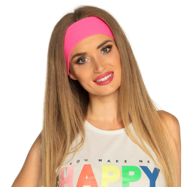 Bandeau Fluo rose pour adulte Bandeau Fluo rose pour adulte