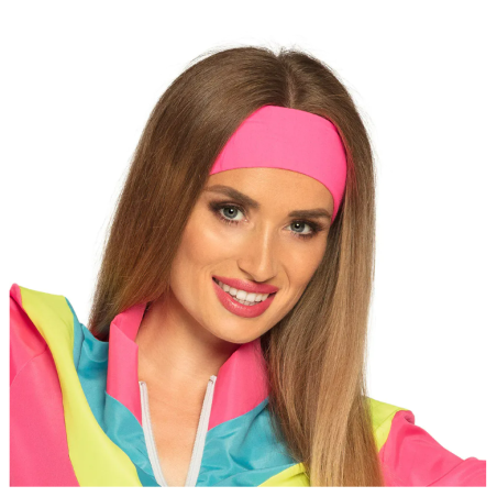 Bandeau Fluo rose pour adulte