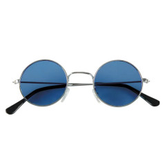Lunettes rondes Hippie bleu 2