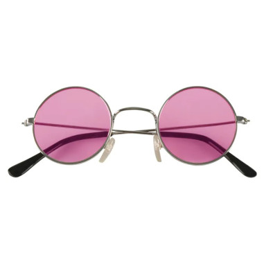 Lunettes rondes roses