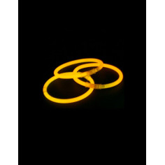 Bracelet lumineux orange - lot de 100