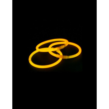 100 bracelets lumineux orange