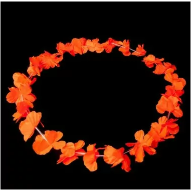 Collier fluorescent orange hawai