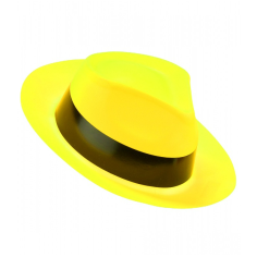 Chapeau Fluo Al Capone jaune