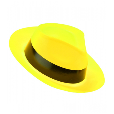 Chapeau jaune fluorescent Al capone